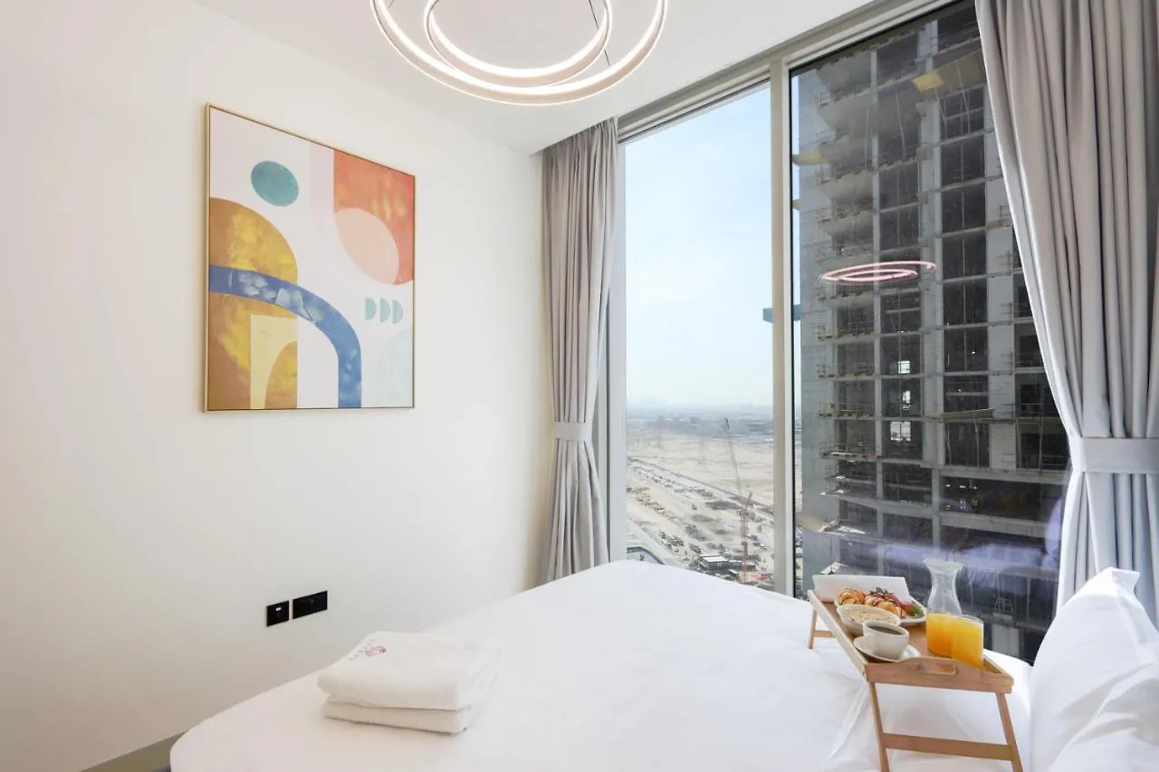 Livbnb Suites - Cozy 1Br + 1 In Sobha Hartland 迪拜 阿拉伯联合酋长国