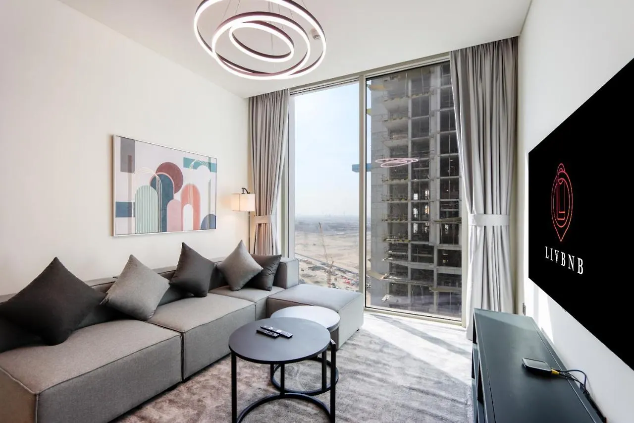 Livbnb Suites - Cozy 1Br + 1 In Sobha Hartland Dubai Emirati Arabi Uniti