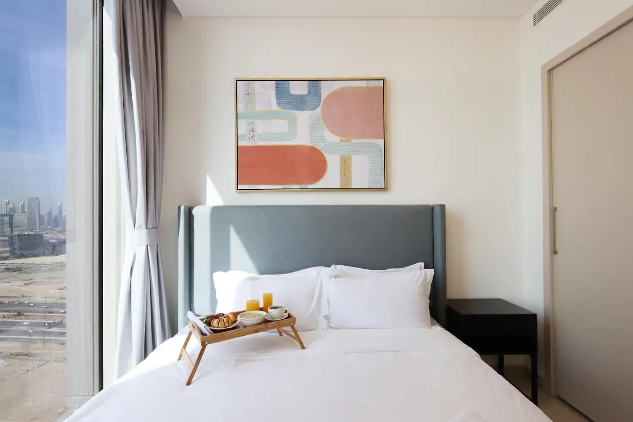 Livbnb Suites - Cozy 1Br + 1 In Sobha Hartland Dubai Appartamento