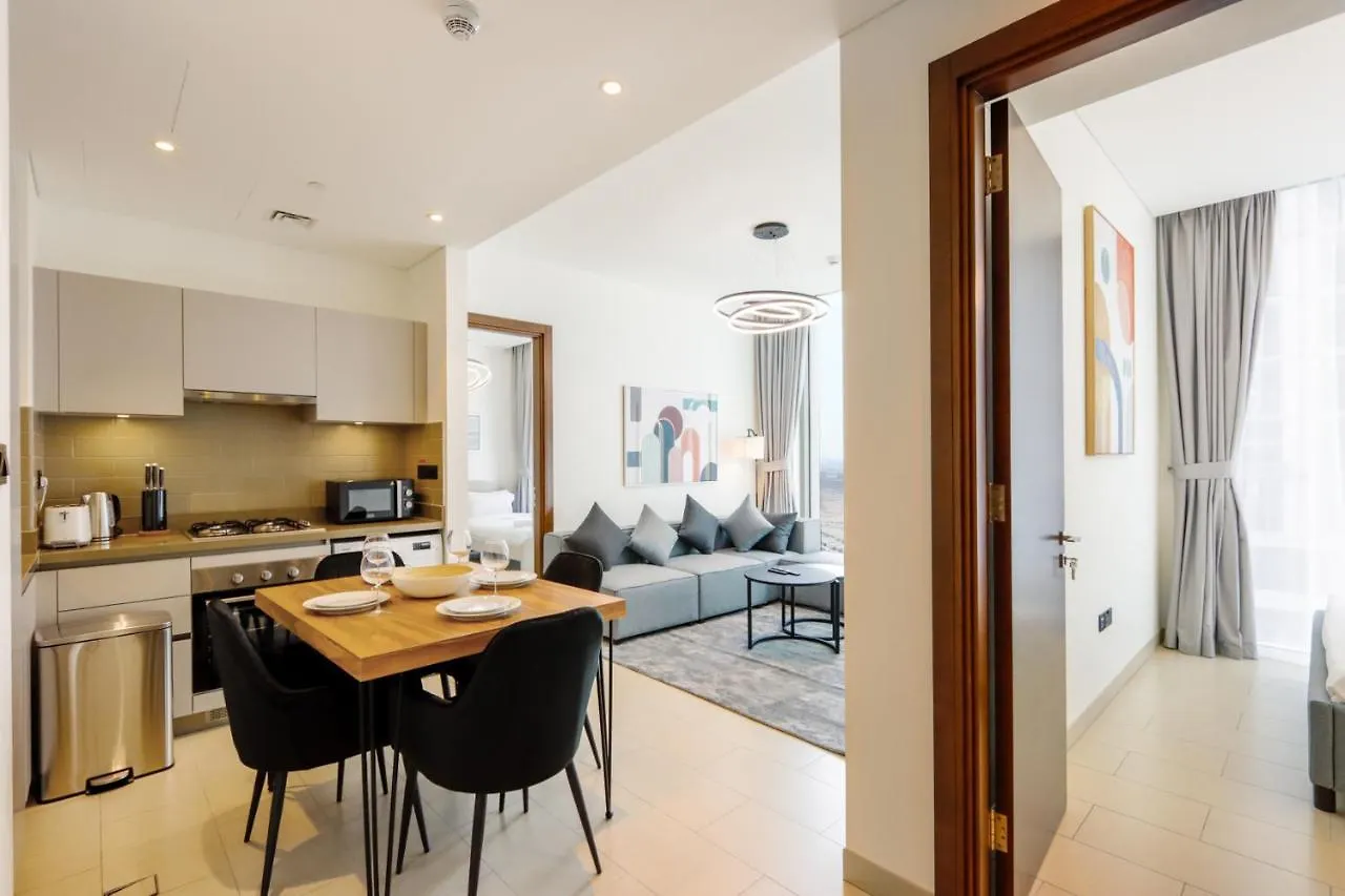 Livbnb Suites - Cozy 1Br + 1 In Sobha Hartland Dubai 0*,  United Arab Emirates